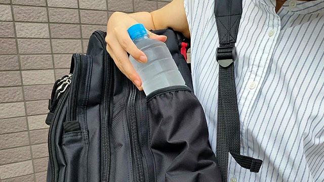 移動中も荷物が取り出しやすい