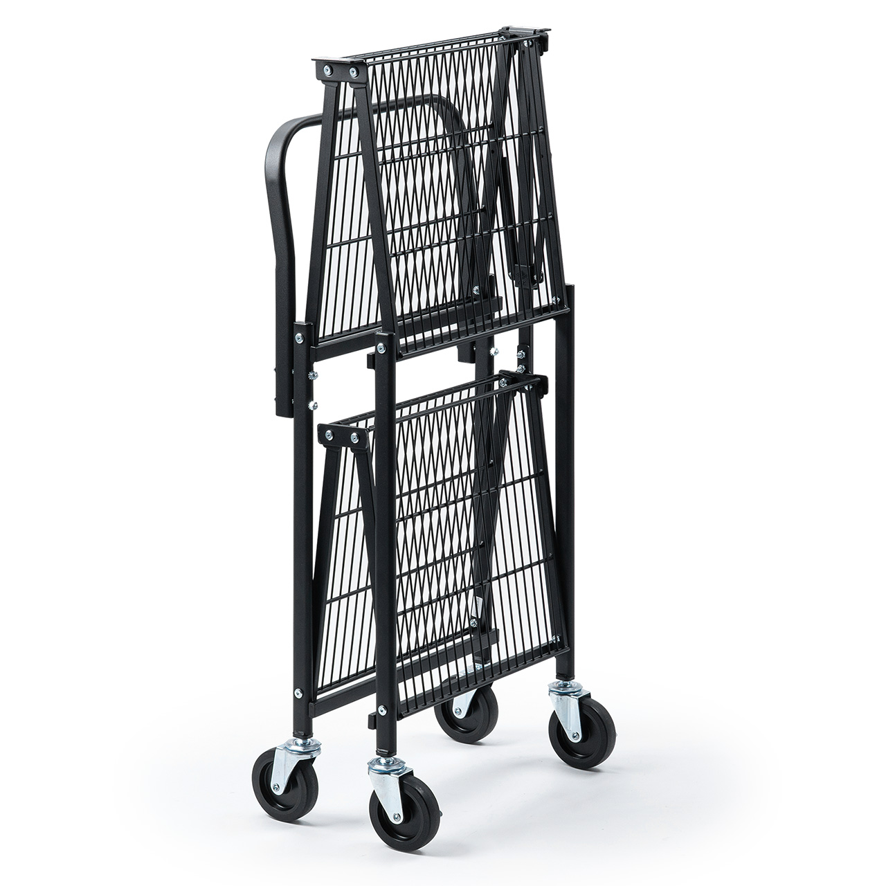 �܂肽���݃X�`�[�����S�� ���ω׏d160kg 2�i��� ���b�N �L���X�^�[�t�� �L�����[�J�[�g ��� �V�F���t �I �V�V�[�g�t�� �u���b�N