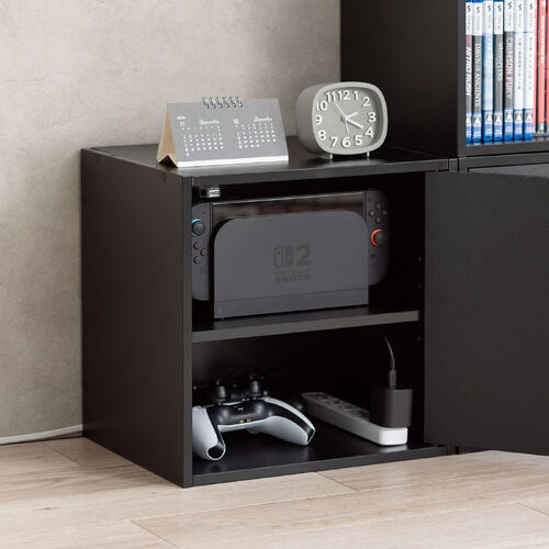 �L���[�u�^���[�{�b�N�X �� ��35�~���s29.5�~����35cm 2�i�� �z���� ���������[�I �A�N�X�^ DVD Switch �u���b�N