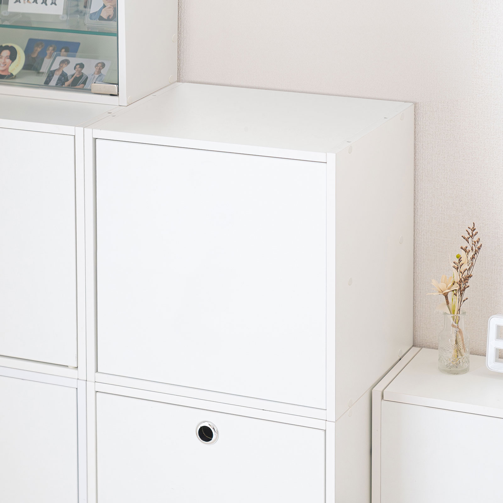 �L���[�u�^���[�{�b�N�X �� ��35�~���s29.5�~����35cm 2�i�� �z���� ���������[�I �A�N�X�^ DVD Switch �z���C�g