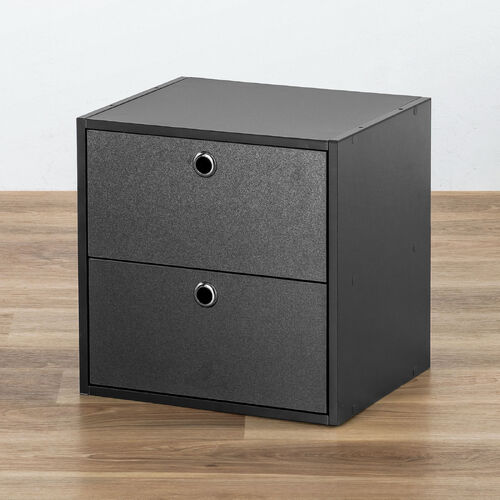�L���[�u�^���[�{�b�N�X �����o�� ��35�~���s29.5�~����35cm 2�i�� ���������[�I �A�N�X�^ DVD Switch �u���b�N