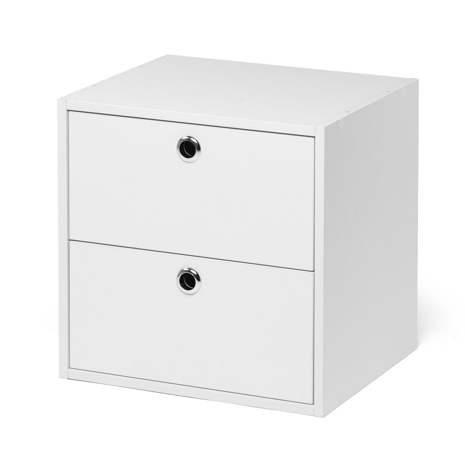 �L���[�u�^���[�{�b�N�X �����o�� ��35�~���s29.5�~����35cm 2�i�� ���������[�I �A�N�X�^ DVD Switch �z���C�g