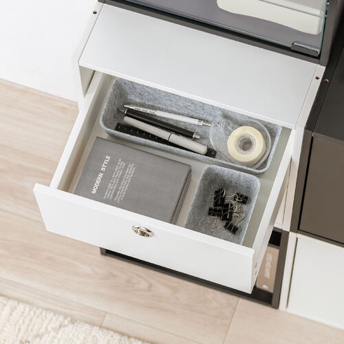 �L���[�u�^���[�{�b�N�X �����o�� ��35�~���s29.5�~����35cm 2�i�� ���������[�I �A�N�X�^ DVD Switch �z���C�g