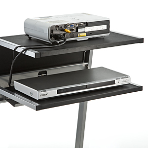 黒いプロジェクター台 プロジェクター台（天板拡張機能付き） 100-DESK099 |サンワ