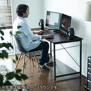シンプルデスク ワークデスク モニターアーム対応 幅80cm 奥行