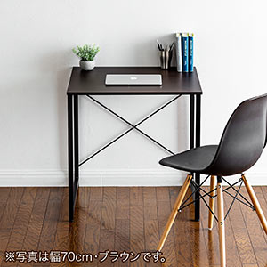 シンプルデスク ワークデスク 平机 幅120cm 奥行70cm モニター