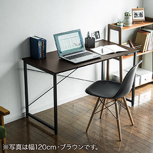 シンプルデスク ワークデスク モニターアーム対応 幅160cm 奥行60cm ライトブラウン 100-DESKF006LBR |サンワダイレクト