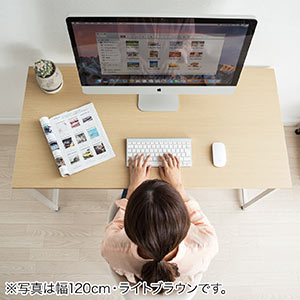 Amazon | サンワダイレクト シンプルワークデスク 幅180×奥行