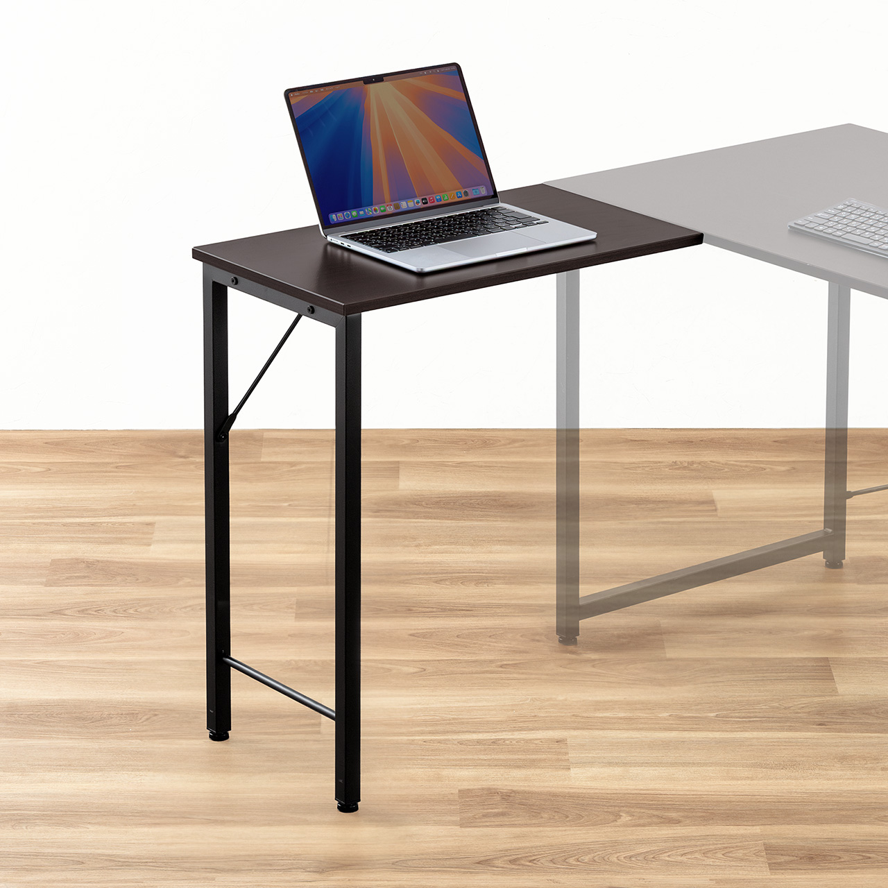 �T�u�f�X�N �V���v���f�X�N��p�T�u�f�X�N L���f�X�N �u���E��  ��35cm ���s60cm �˂��Œ�