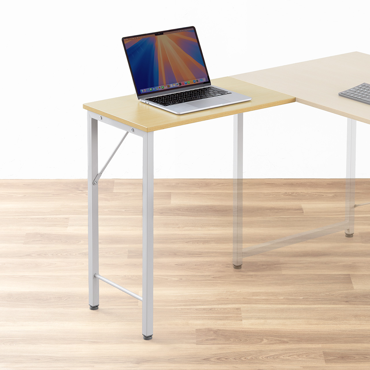 �T�u�f�X�N �V���v���f�X�N��p�T�u�f�X�N L���f�X�N ���C�g�u���E�� ��35cm ���s60cm �˂��Œ�