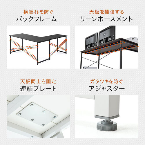 [150]L^p\RfXN R[i[fXN Vv ؐ s60cm Vv uE 100-DESKH011BR