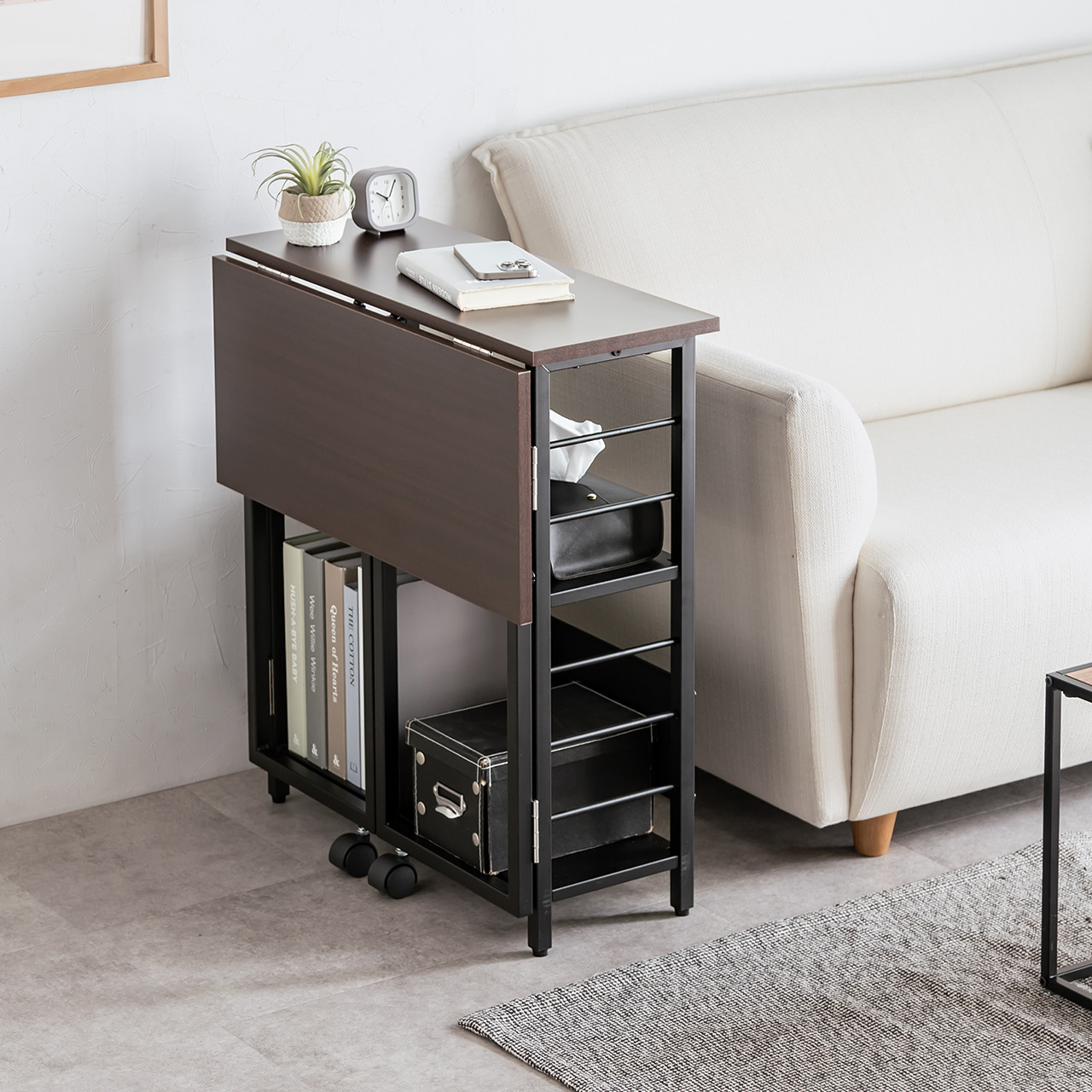 �܂肽���݃f�X�N �܂肽���݃e�[�u�� �R���p�N�g�f�X�N ���r���O�w�K ���[�I �ȃX�y�[�X ��65cm ���s53cm �I�� ���@�\�e�[�u�� �u���E��