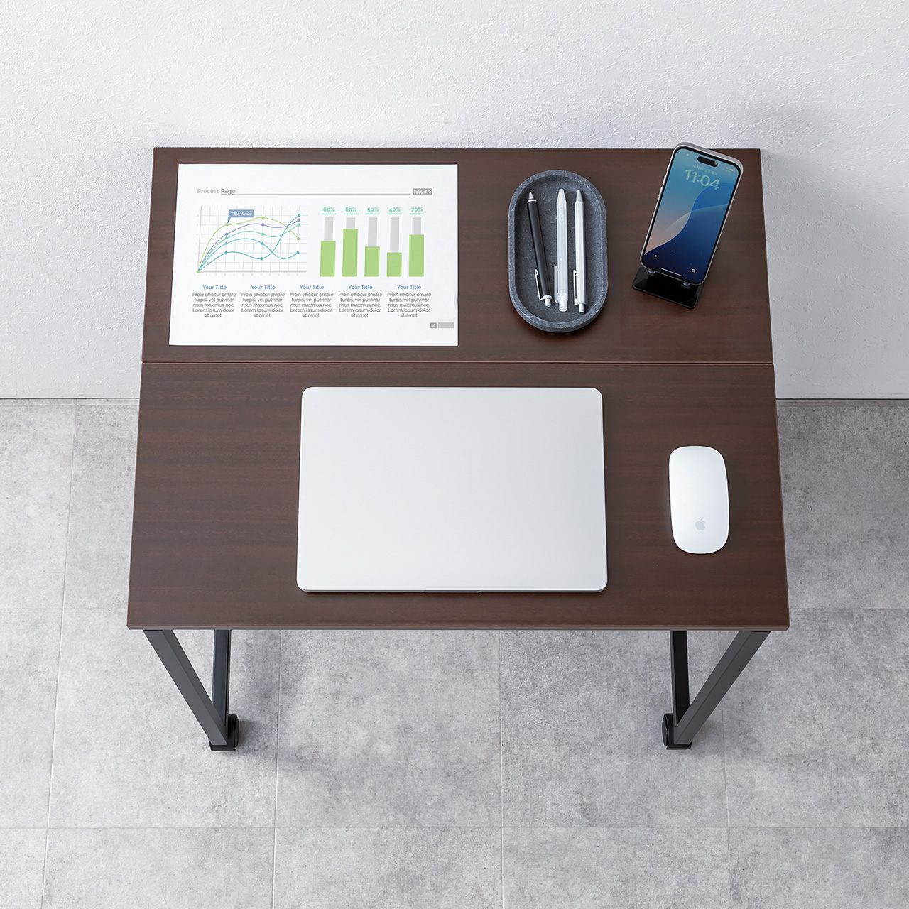 �܂肽���݃f�X�N �܂肽���݃e�[�u�� �R���p�N�g�f�X�N ���r���O�w�K ���[�I �ȃX�y�[�X ��65cm ���s53cm �I�� ���@�\�e�[�u�� �u���E��