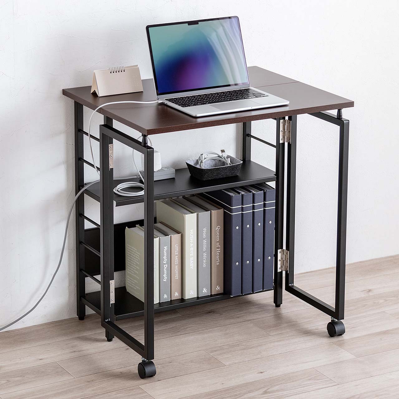 �܂肽���݃f�X�N �܂肽���݃e�[�u�� �R���p�N�g�f�X�N ���r���O�w�K ���[�I �ȃX�y�[�X ��65cm ���s53cm �I�� ���@�\�e�[�u�� �u���E��