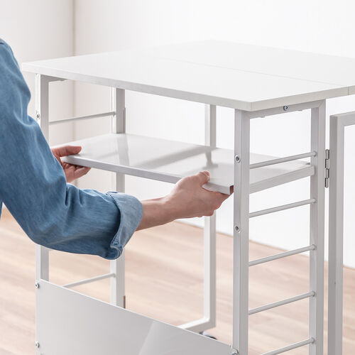 �܂肽���݃f�X�N �܂肽���݃e�[�u�� �R���p�N�g�f�X�N ���r���O�w�K ���[�I �ȃX�y�[�X ��65cm ���s53cm �I�� ���@�\�e�[�u�� �z���C�g