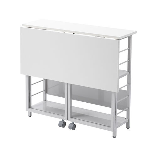 ♥ 棚付き折りたたみテーブル ホワイト [2015] 【公式通販】