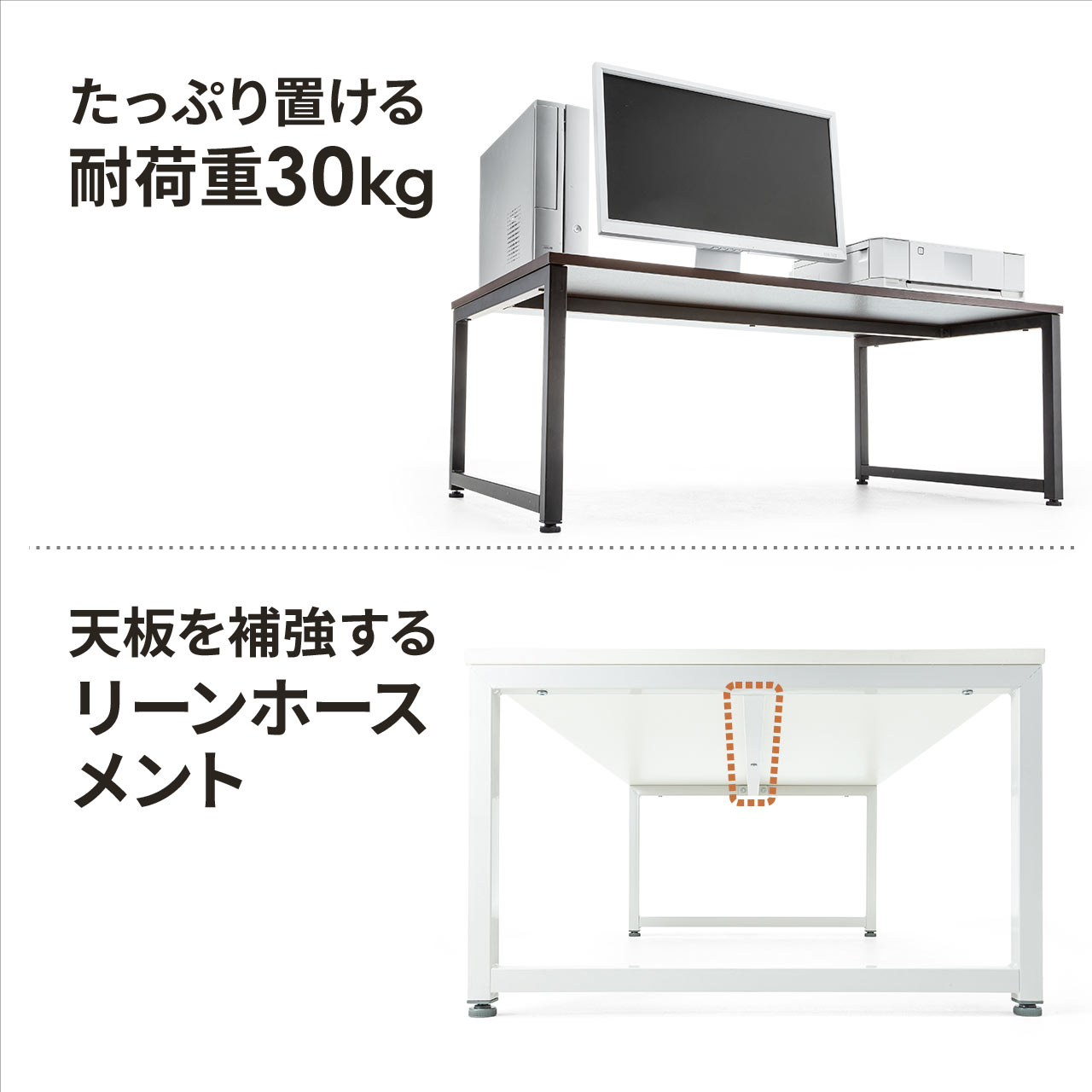 [100][fXN fXN [e[u _[NuE s60cm ω׏d30kg ؖڒV uE 100-DESKL005BR