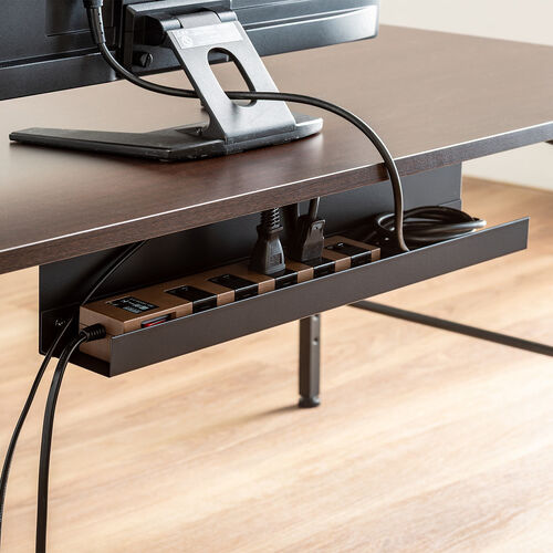 Pluackg — Multiprise cube 8-en-1 USB, câble 3 m — Noir — visuel 2