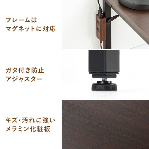 LfXN L^[fXN p\RfXN ؐ fXN R[i[fXN 5iK 120cm ubN 100-DESKL019BK