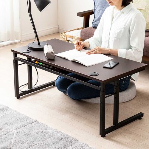 ���[�f�X�N �p�\�R���f�X�N �������� ����38cm�`58cm 6�i�K�� ��90cm ���s45cm �P�[�u���z���� �^�b�v�� �Q�[�~���O �׋��� �u���E��