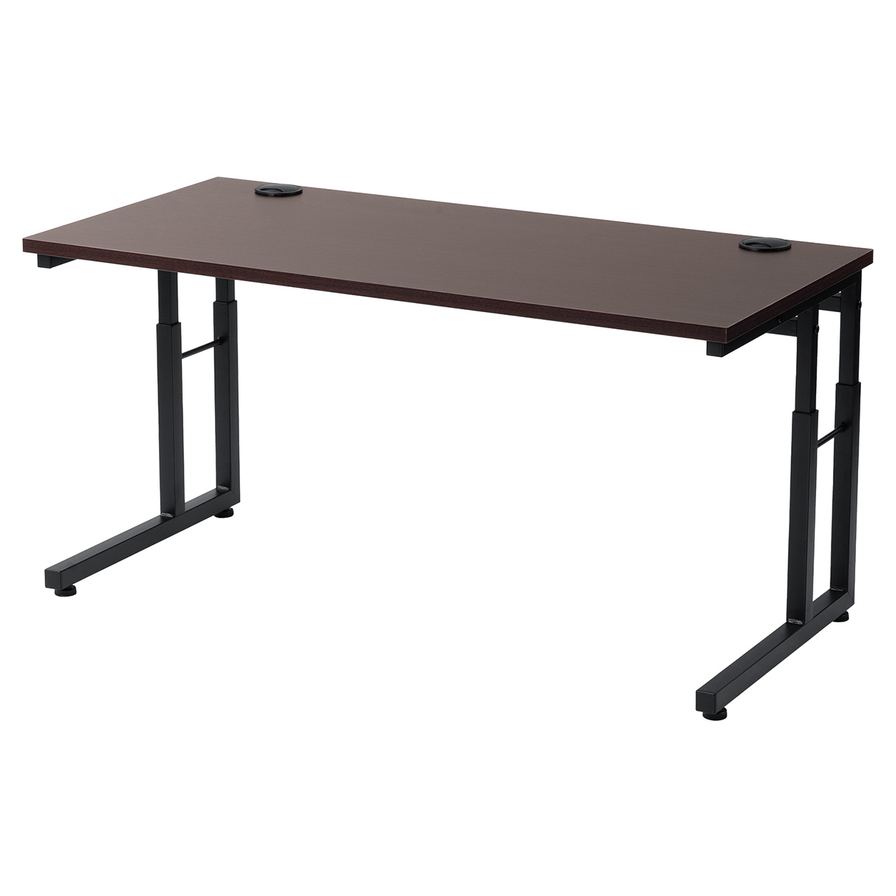 ���[�f�X�N �p�\�R���f�X�N �������� ����38cm�`58cm 6�i�K�� ��90cm ���s45cm �P�[�u���z���� �^�b�v�� �Q�[�~���O �׋��� �u���E��