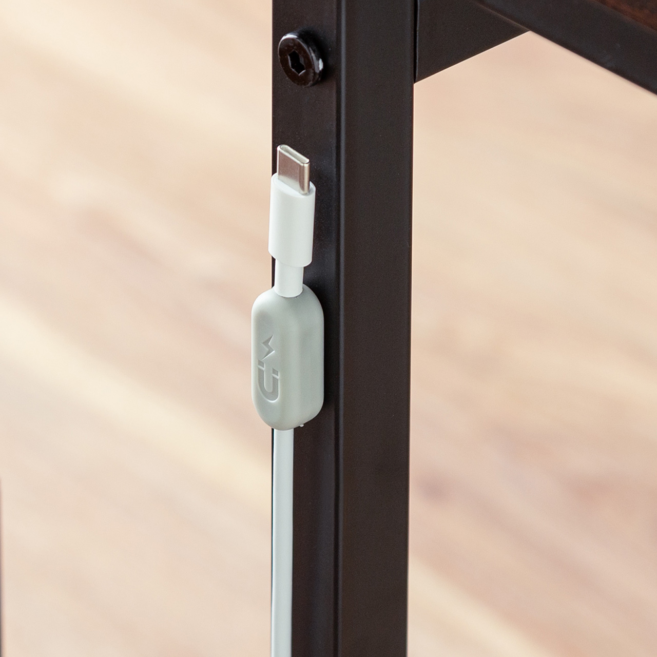 ���[�f�X�N �p�\�R���f�X�N �������� ����38cm�`58cm 6�i�K�� ��90cm ���s45cm �P�[�u���z���� �^�b�v�� �Q�[�~���O �׋��� �u���E��