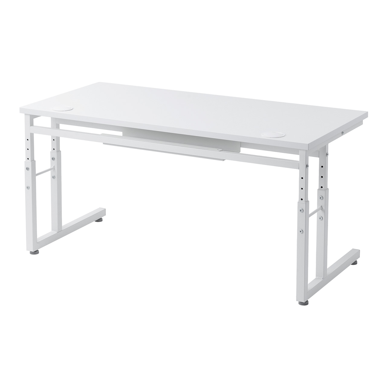 ���[�f�X�N �p�\�R���f�X�N �������� ����38cm�`58cm 6�i�K�� ��90cm ���s45cm �P�[�u���z���� �^�b�v�� �Q�[�~���O �׋��� �z���C�g