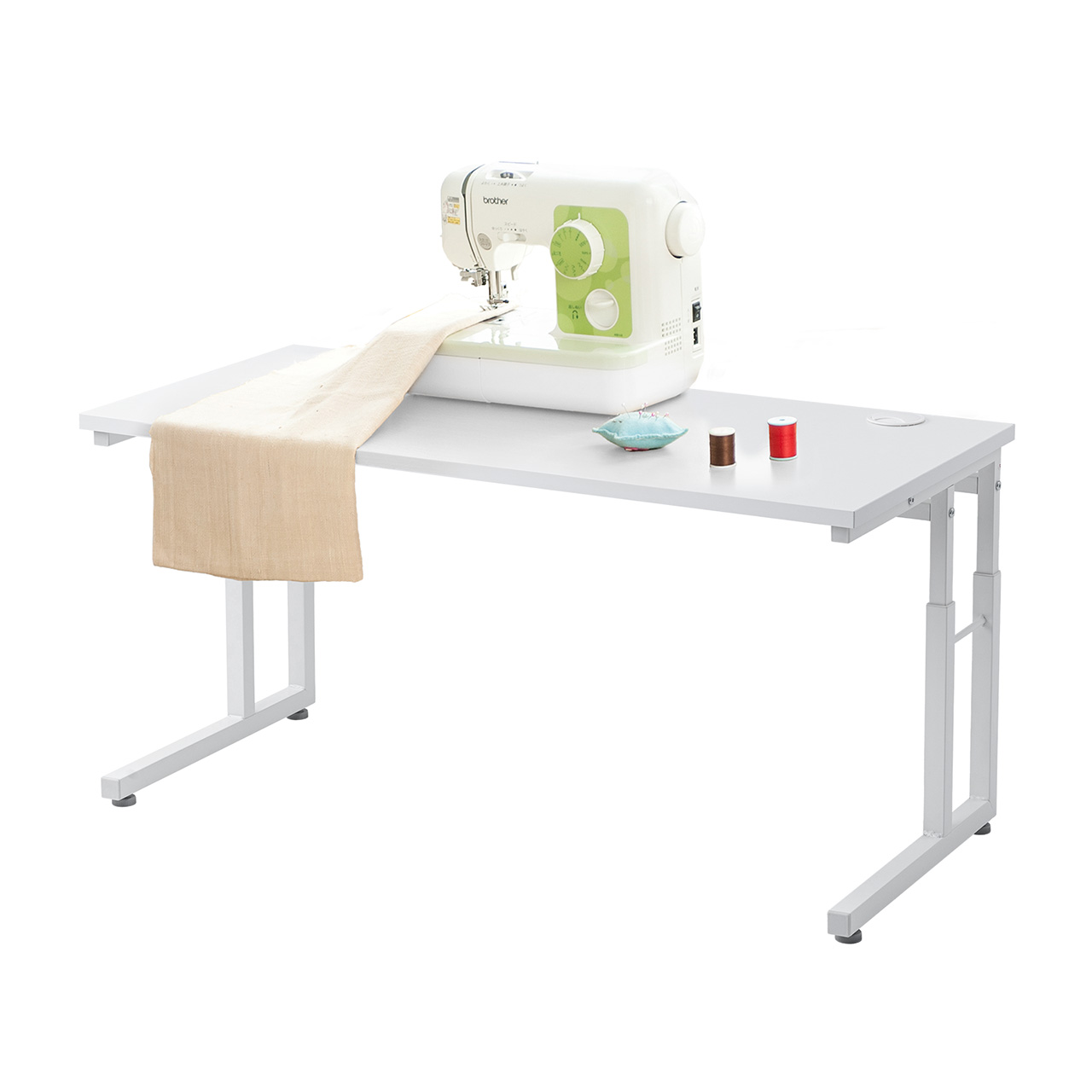 ���[�f�X�N �p�\�R���f�X�N �������� ����38cm�`58cm 6�i�K�� ��90cm ���s45cm �P�[�u���z���� �^�b�v�� �Q�[�~���O �׋��� �z���C�g