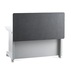 専用　壁掛けパネル：幅28x奥行60x高さ72cm デスクトップパネル 幅1200×高さ600mm フェルト クランプ式 高さ