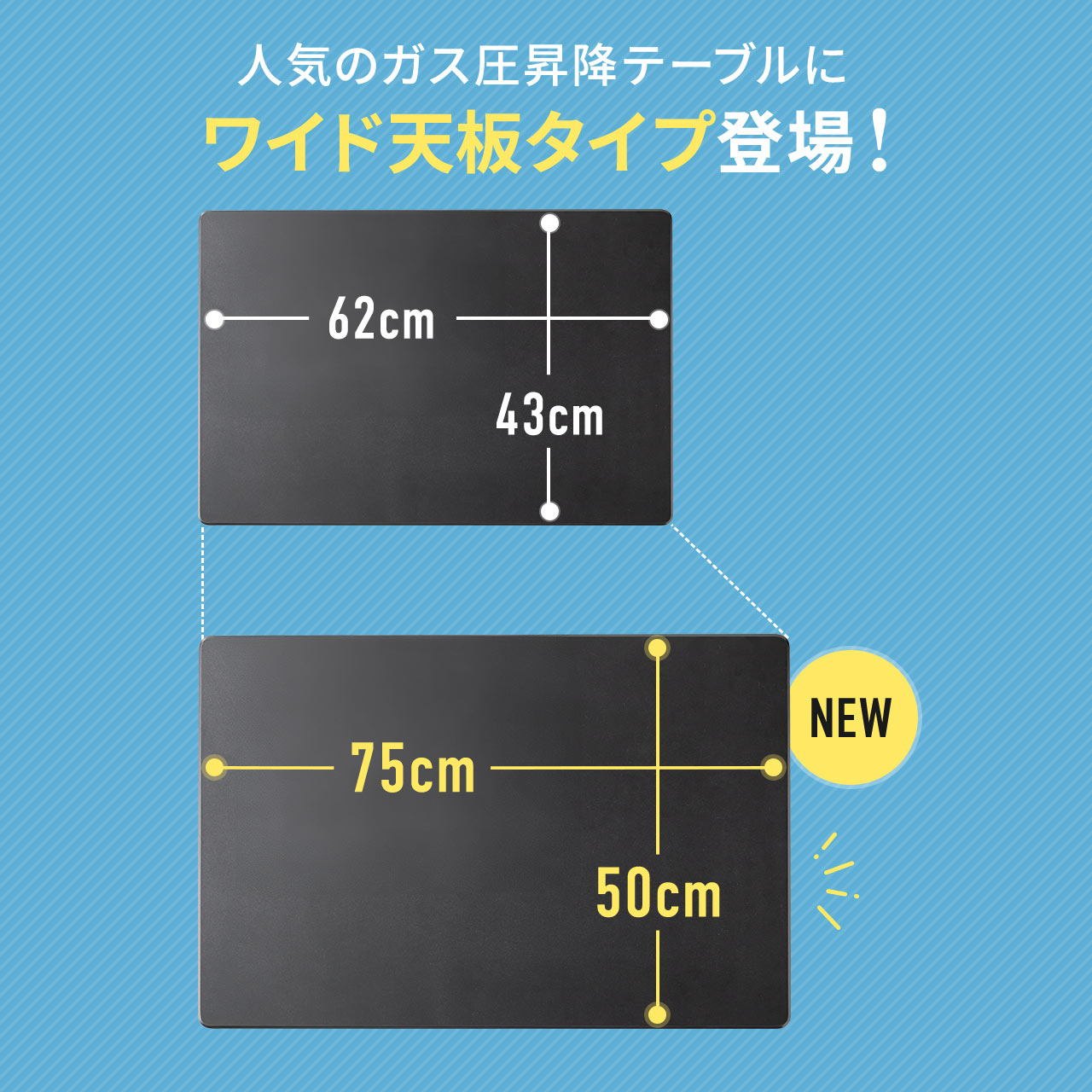 �X�^���f�B���O�f�X�N �㉺���~�f�X�N �K�X�����~ �d���s�v ���~��40cm ��75cm ���s50cm ���Ɍy�� �u���b�N