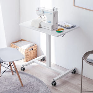 �X�^���f�B���O�f�X�N �㉺���~�f�X�N �K�X�����~ �d���s�v ���~��40cm ��75cm ���s50cm ���Ɍy�� �z���C�g