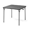 会議テーブル 折りたたみテーブル 省スペース W86cm D86cm 樹脂天板 簡単組立 持ち運び 取っ手付き グレー 100-FD013GY