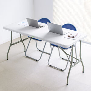 �܂肽���݃e�[�u�� �v���X�`�b�N�e�[�u�� ��c�e�[�u�� ���� �����V�� ���O �y�� �܂肽���ݎ� �ȒP�g�� �ȃX�y�[�X ��152cm �z���C�g