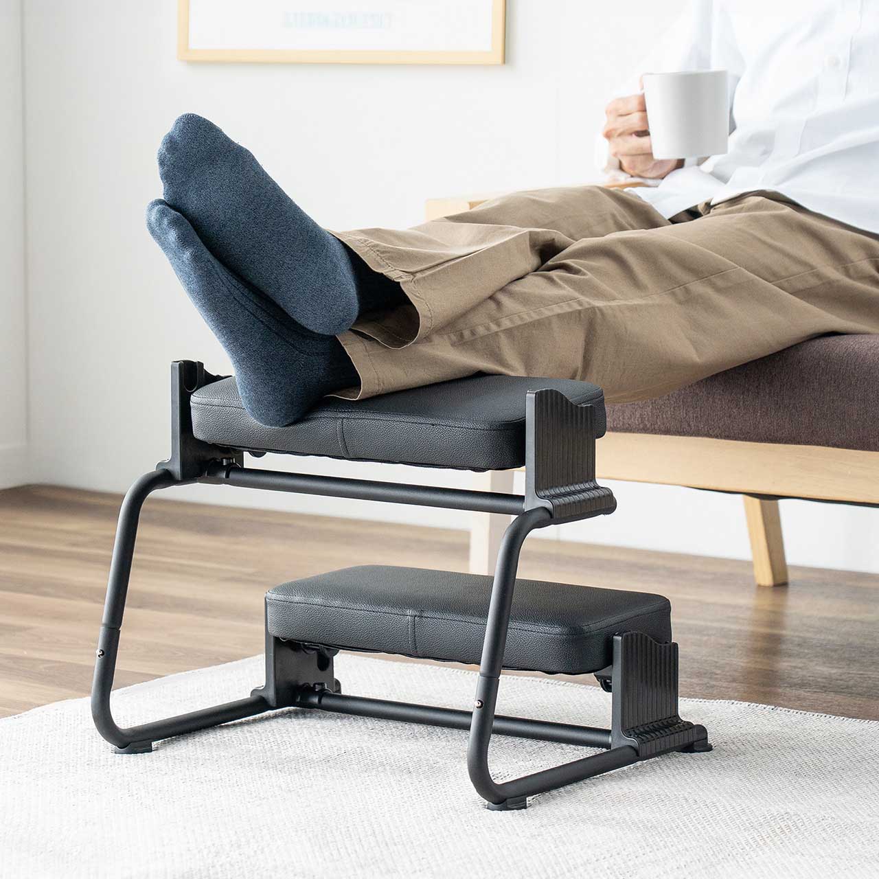 3WAY�t�b�g���X�g �Ɍ��N�b�V���� ���i�K �p�x���� 3�i�K�������� �I�b�g�}�� �f�X�N�p ���u���� �u���b�N