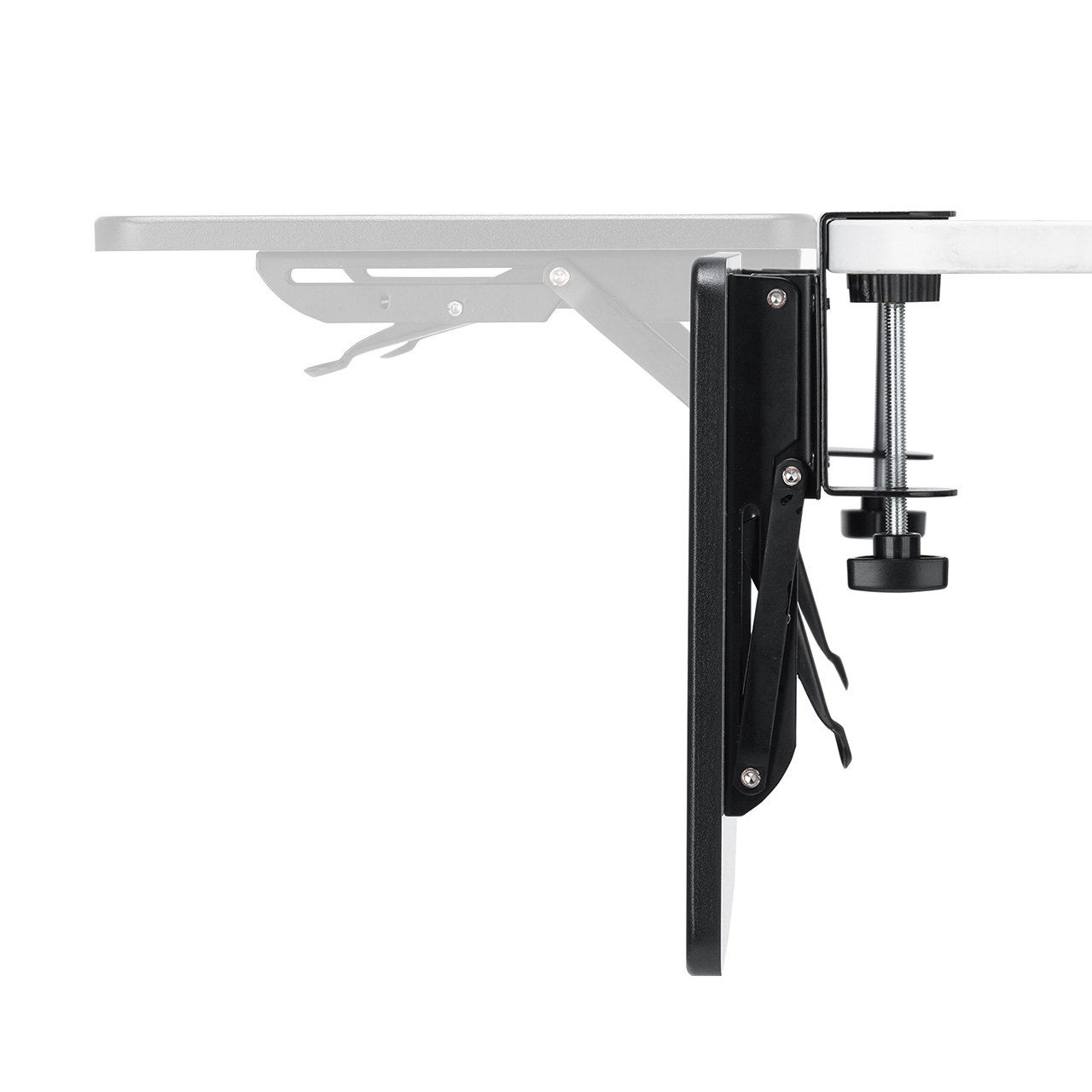 �f�X�N�G�N�X�e���_�[ �� �V�g�� ��t �܂肽���� �e�[�u���g�� �N�����v�Œ� �L�[�{�[�h�g���[ ��70cm ���s25cm �u���b�N