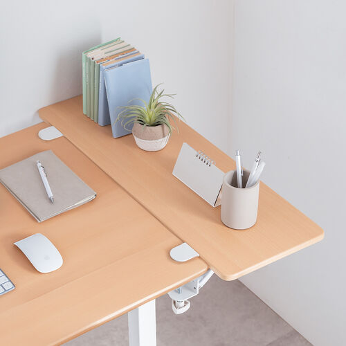 �f�X�N�G�N�X�e���_�[ �� �V�g�� ��t �܂肽���� �e�[�u���g�� �N�����v�Œ� �L�[�{�[�h�g���[ ��70cm ���s25cm ���C�g�u���E��