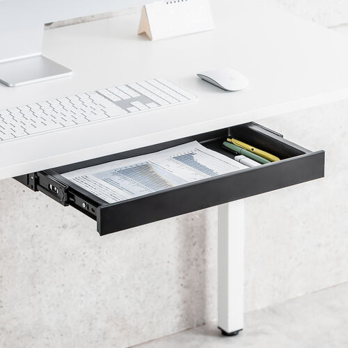 �f�X�N�����[�{�b�N�X �����o�� ��t�� �؃l�W�Œ� ��42.3cm A4�Ή� �f�X�N�ݒu ���� ���� �h�����[ �u���b�N S�T�C�Y