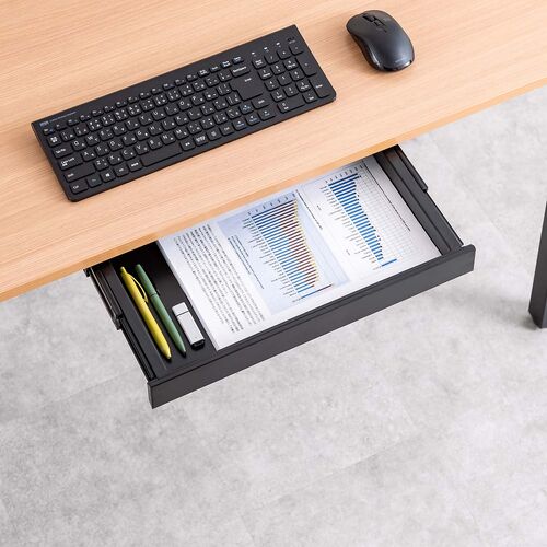 �f�X�N�����[�{�b�N�X �����o�� ��t�� �؃l�W�Œ� ��42.3cm A4�Ή� �f�X�N�ݒu ���� ���� �h�����[ �u���b�N S�T�C�Y