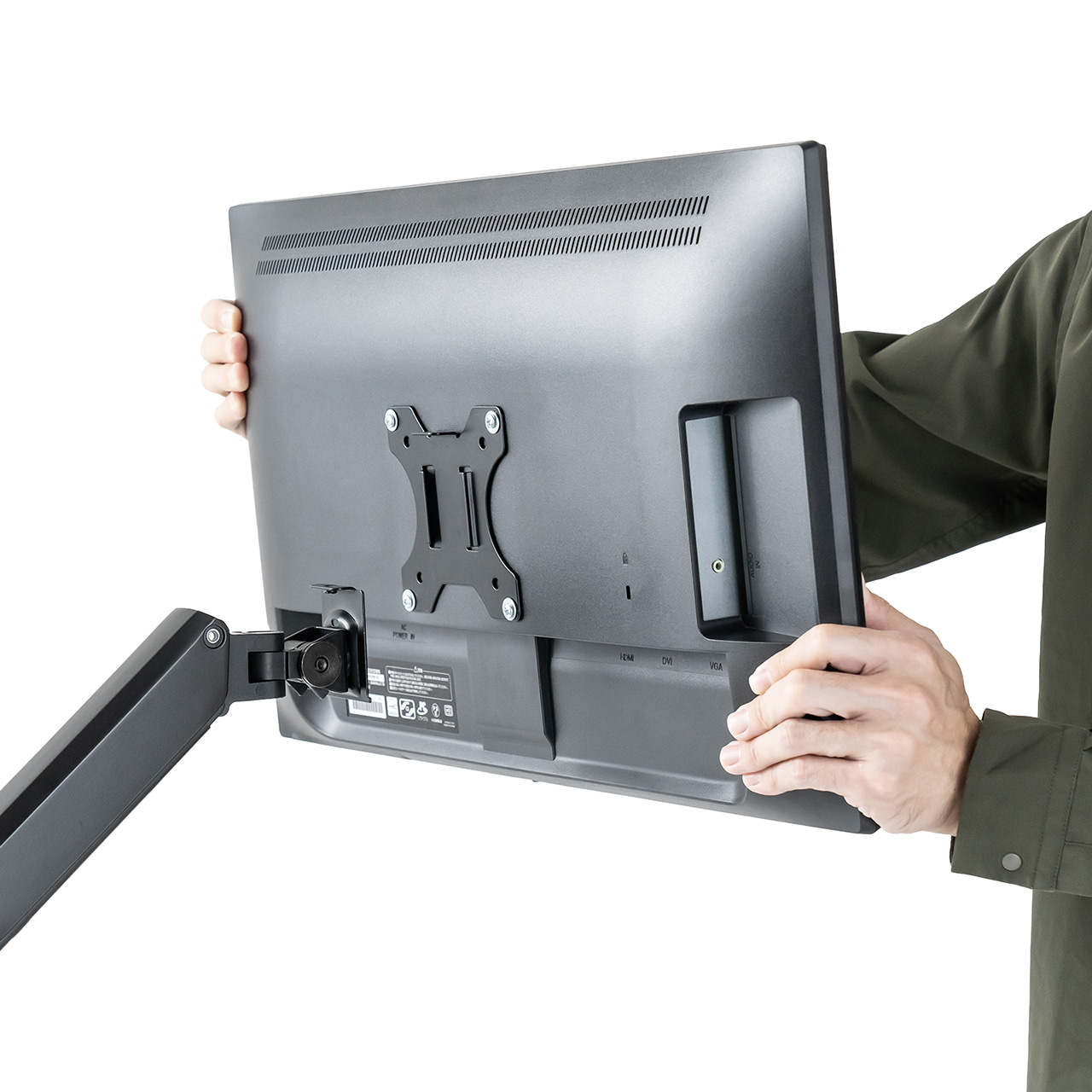 �y4��Z�b�g�z���j�^�[�A�[�� �V���O�� �K�X 32�C���` �㉺ ���E �ω׏d12kg�܂őΉ�