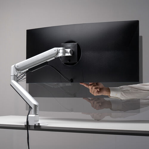 ���j�^�[�A�[���f�B�X�v���C�A�[�� �V���O�� �N�����v���t�� 40�C���`�Ή� 2�`12kg�Ή� �V���o�[