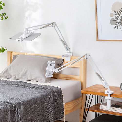 �^�u���b�g�A�[���X�^���h �Q�Ȃ��� �A�[�� �X�}�z�A�[�� �N�����v�Œ莮 3�֐� �x�b�h�T�C�h��t�\ 360�x��] �z���C�g