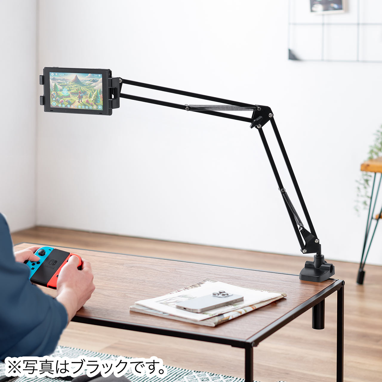 �^�u���b�g�A�[���X�^���h �Q�Ȃ��� �A�[�� �X�}�z�A�[�� �N�����v�Œ莮 3�֐� �x�b�h�T�C�h��t�\ 360�x��] �z���C�g