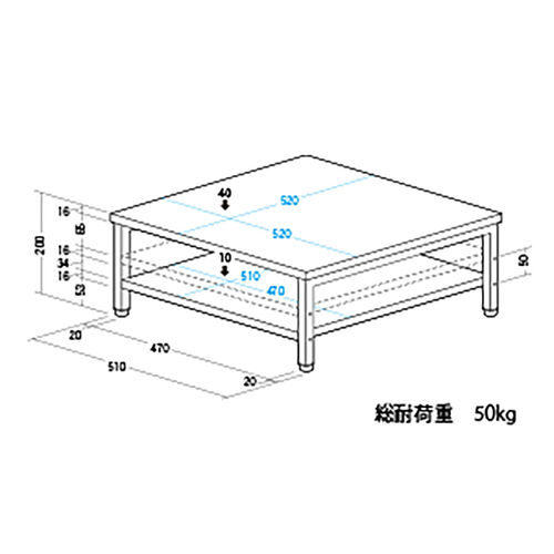 �v�����^�� ��� ���[�U�[�v�����^�[�ݒu �N�����v�Œ� �I�t�B�X �R���p�N�g2�i �ω׏d50kg 52�~52cm �z���C�g