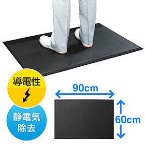導電性マット(静電気帯電防止・疲労軽減・腰痛対策・滑り止め機能