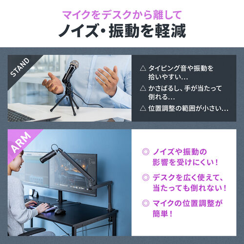 �}�C�N�A�[�� �}�C�N�u�[���A�[�� �}�C�N�X�^���h �N�����v �R���f���T�[�}�C�N �ω׏d2kg 3�֐� ���[�v���t�@�C���Ή� �z���C�g