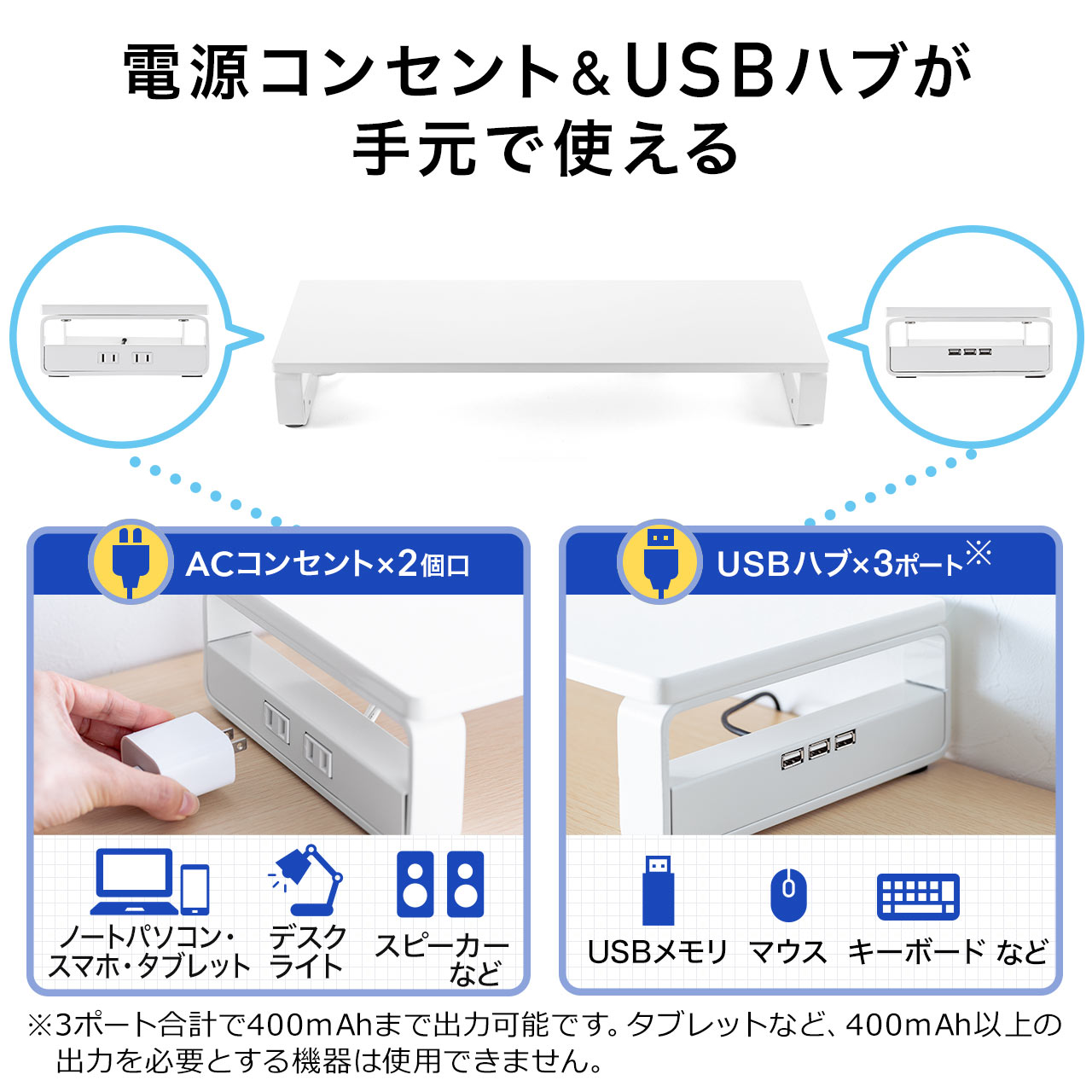 j^[  60cm USBnu RZg ؐ ubN 100-MR039BK