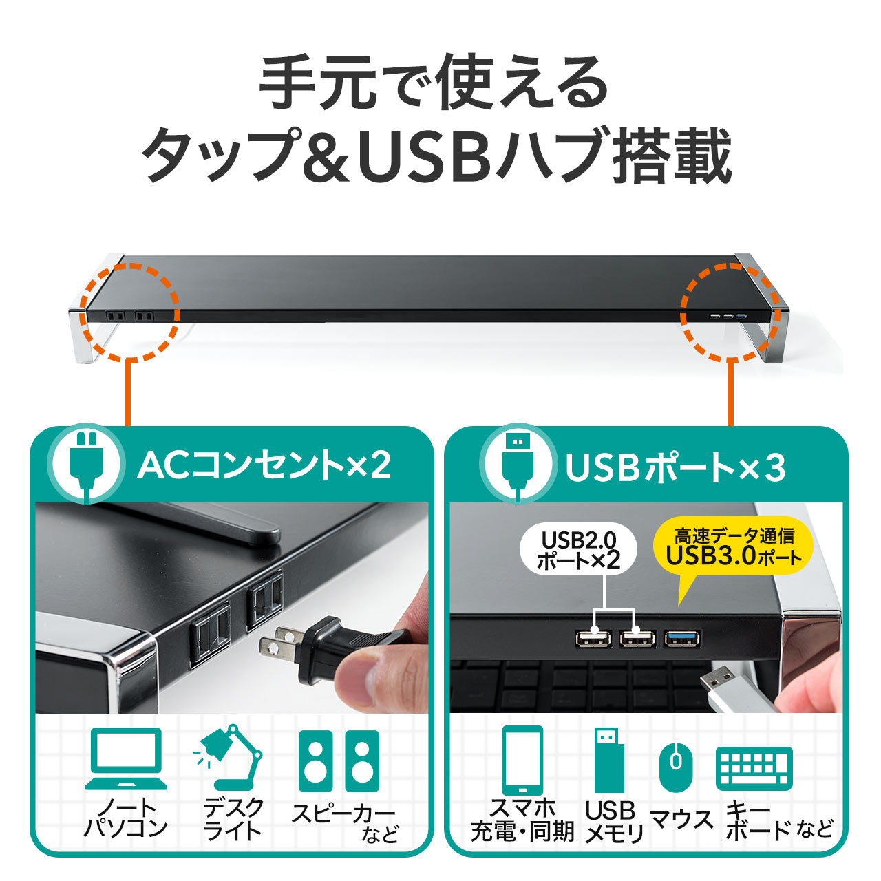 j^[  100cm USB3.0 RZg X`[ zCg 100-MR138W