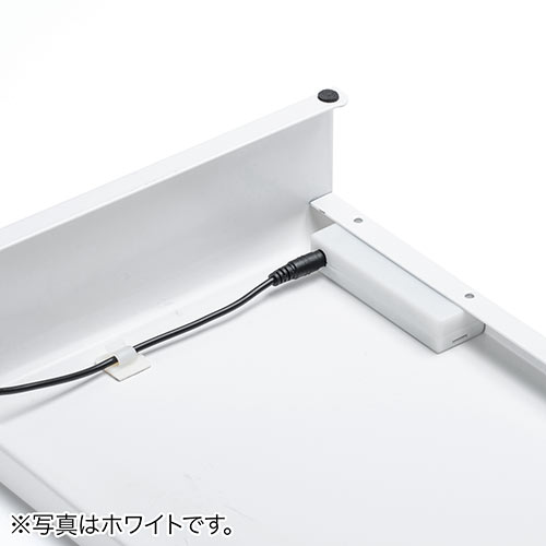 モニター台 机上台 幅60cm USB充電対応 Type-C スマートフォン充電対応 タブレット充電対応 スチール製 ブラック 100-MR180BK