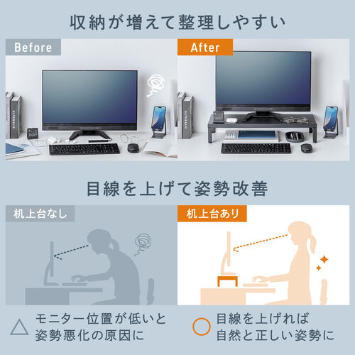 ���j�^�[�� ����� ��60cm ���j�^�[�����[ �ω׏d10kg �X�`�[���� �z���C�g