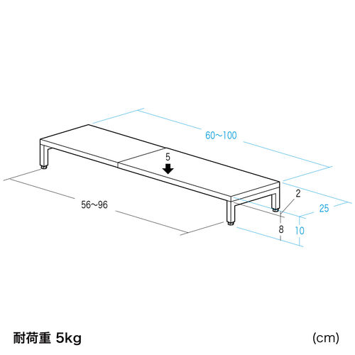 j^[  60`100cm j^[[ ω׏d5kg X`[ 100-MR218BK